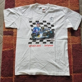F1 Heinz-Harald Frenzen T-Shirt mit Original Unterschrift
